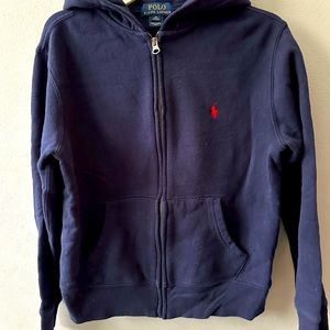 Polo Ralph Lauren Big Boy Cotton Fleece Zip Up Hoodie